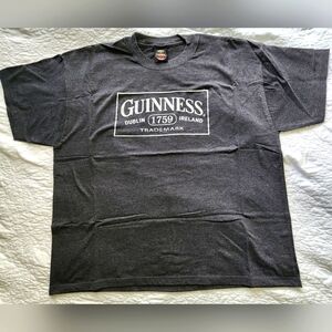 Guinness Gray Men's T-Shirt, 100% Cotton, XXL